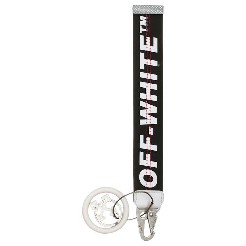 OFF-WHITE Rubber Industrial Keychain (SS19) Black/White