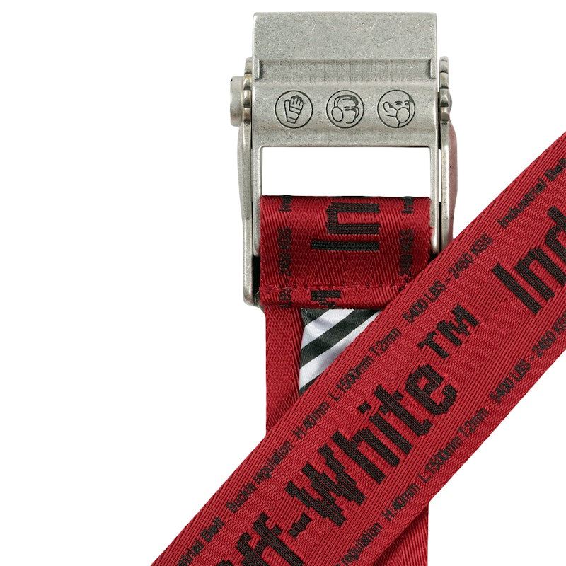 OFF-WHITE Short 2.0 Industrial Belt Red/Black/No Color
