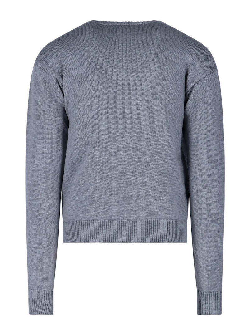 OFF-WHITE Single Arrow Knit Crewneck Grey