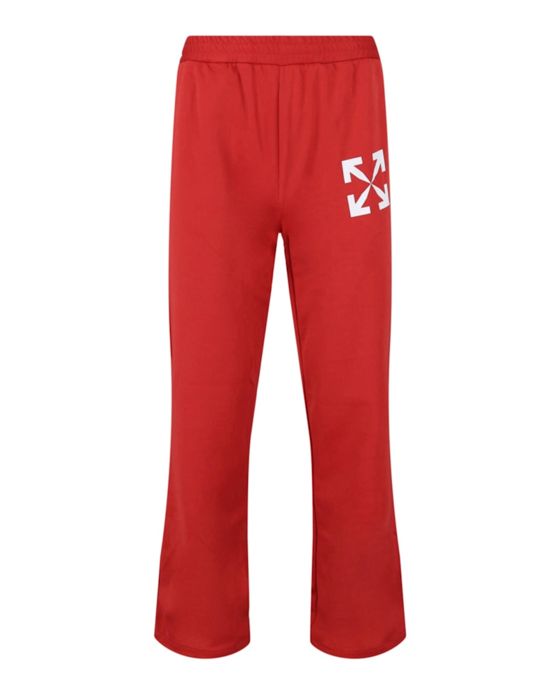 OFF-WHITE Single Arrow Slim Track Pants Red