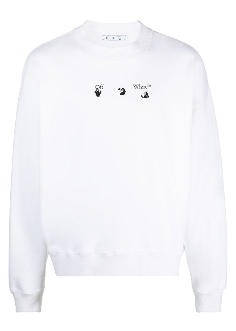 OFF-WHITE Sketch Arrows Logo Sweatshirt White