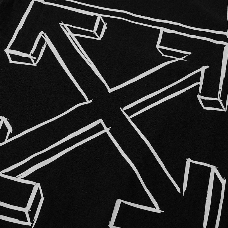 OFF-WHITE Slim Fit 3D Marker Graphic Print T-shirt Black/White
