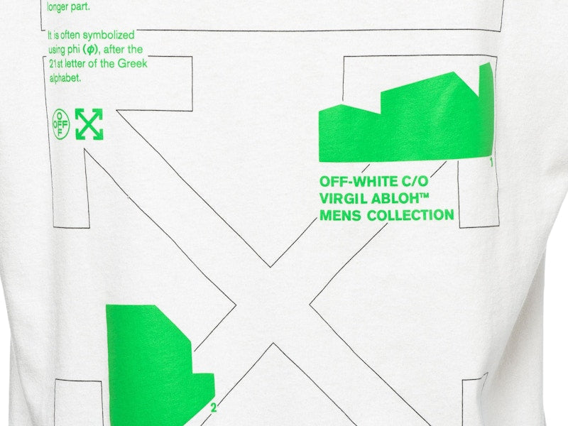 OFF-WHITE Slim Fit Arch Shapes T-shirt White/Green