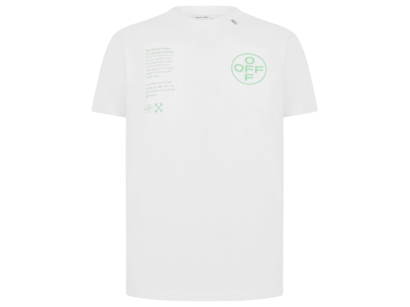 OFF-WHITE Slim Fit Arch Shapes T-shirt White/Green