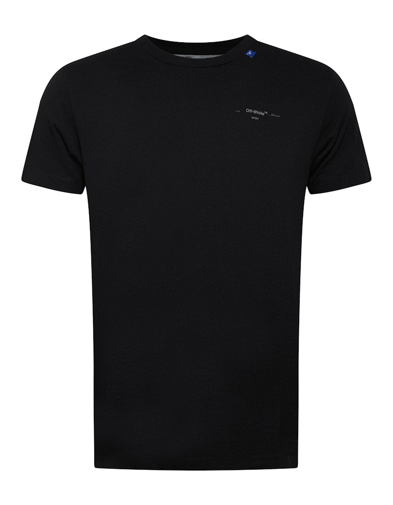 OFF-WHITE Slim Fit Backbone T-shirt Black/Silver