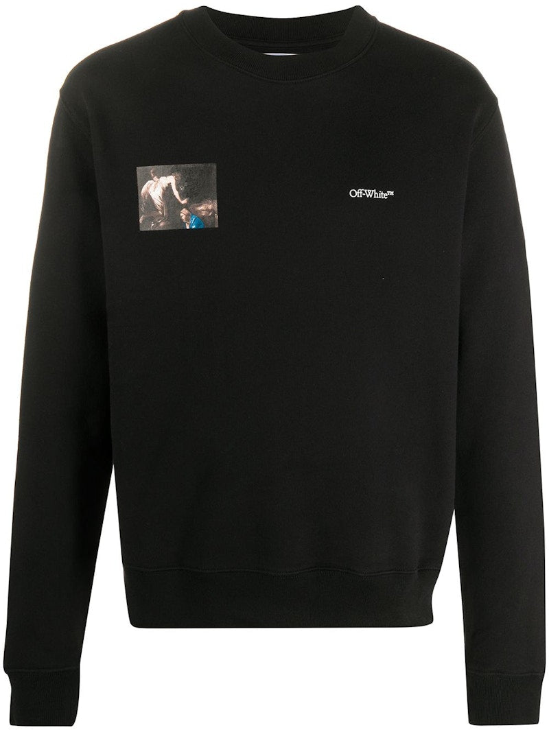 OFF-WHITE Slim Fit Caravaggio Angel Sweatshirt Black/Black