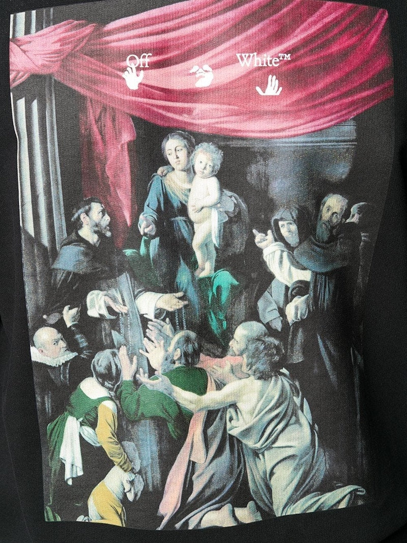OFF-WHITE Slim Fit Caravaggio Painting Sweatshirt Black/Black