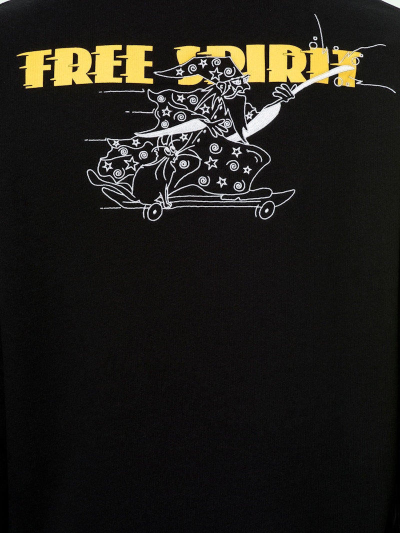 OFF-WHITE Slim Fit Free Wizard Sweatshirt Black/Yellow