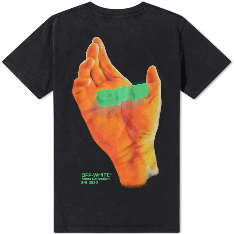 OFF-WHITE Slim Fit Hand T-shirt Black/Multicolor