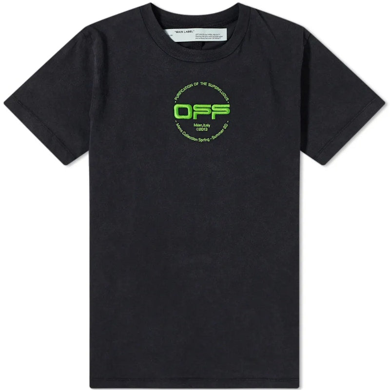 OFF-WHITE Slim Fit Hand T-shirt Black/Multicolor
