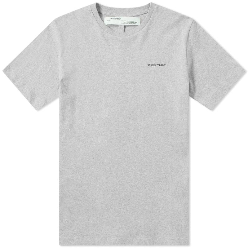 OFF-WHITE Slim Fit Logo T-shirt Grey/Black