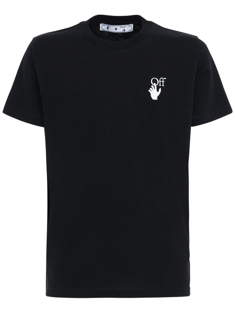 OFF-WHITE Slim Fit Marker Arrows T-shirt Black Fuchsia