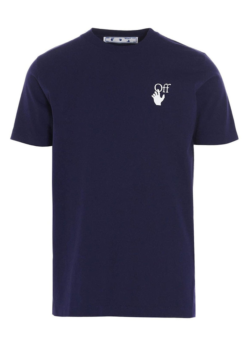 OFF-WHITE Slim Fit Marker Arrows T-Shirt Navy Fuchsia