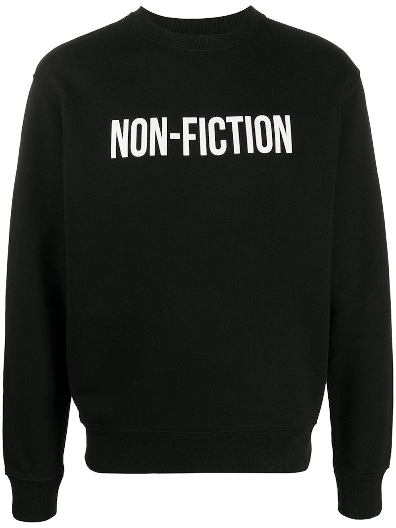 OFF-WHITE Slim Fit Non-Fiction Sweatshirt Black/White