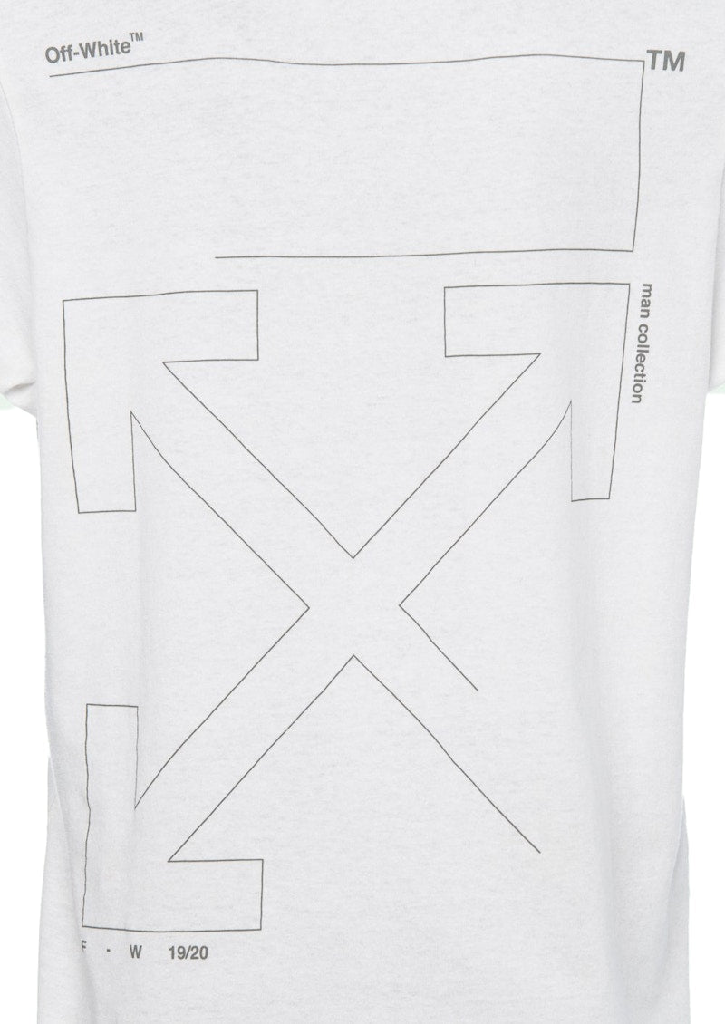 OFF-WHITE Slim Fit Unfinished T-shirt White/Silver