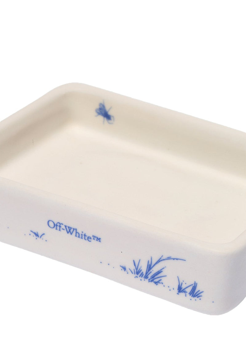 OFF-WHITE Soap Tray White/Brilliant Green