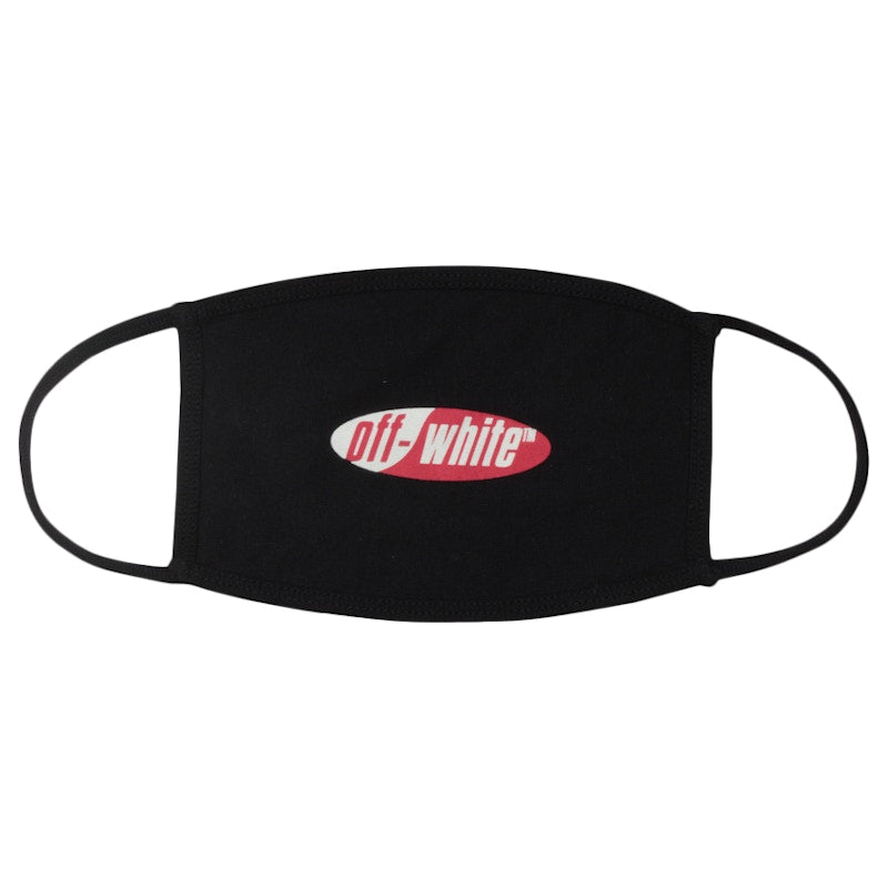 OFF-WHITE Split Logo Face Mask (SS19) Black/White/Red