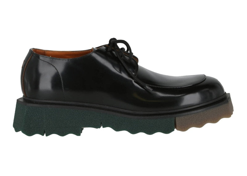 OFF-WHITE Sponge Sole Leather ParaBoot Black