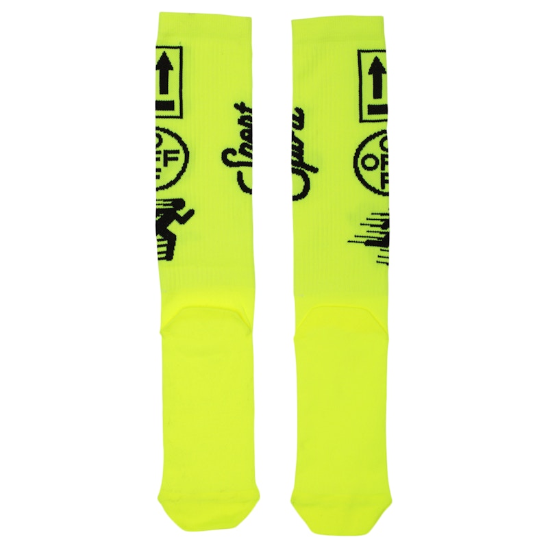 OFF-WHITE Sport Socks (SS19) Fluo Yellow/Black