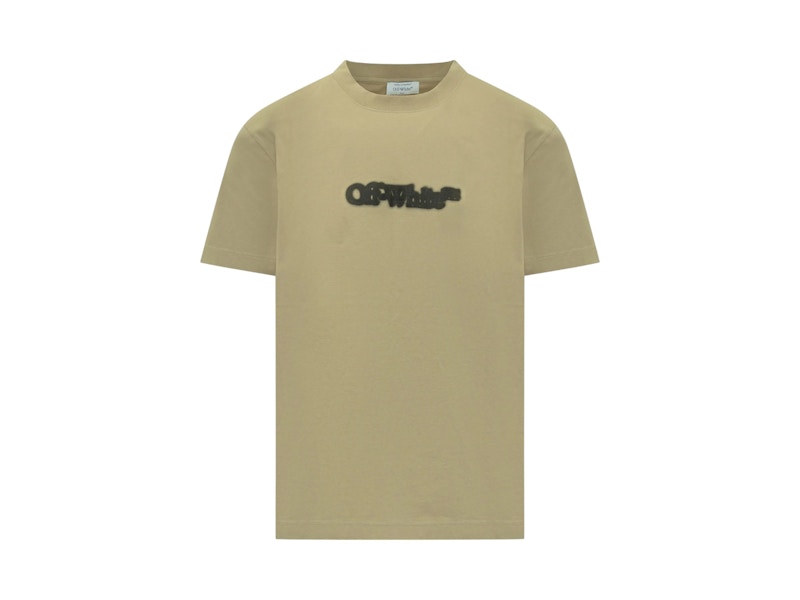OFF-WHITE Spray Arrow Slim SS Tee Creme Brule