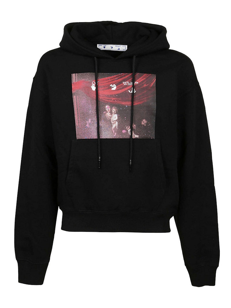 OFF-WHITE Spray Caravaggio Hoodie Black