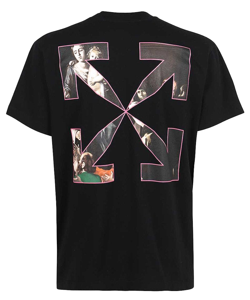 OFF-WHITE Sprayed Caravaggio S/S Over Tee Black/White