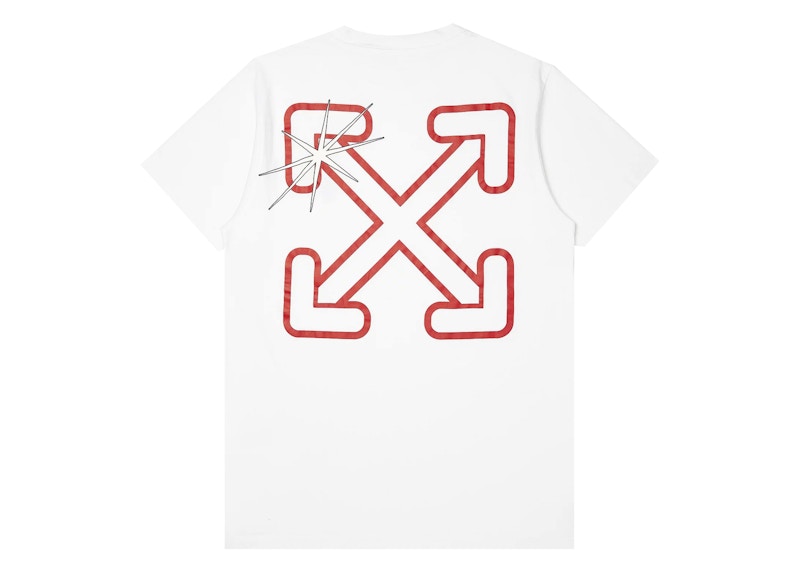 OFF-WHITE Starred Slim Arrow Tee White