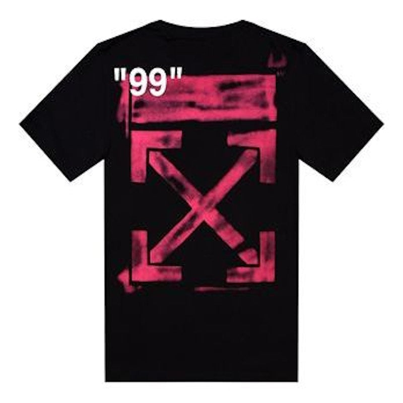 OFF-WHITE Stencil S/S Over Tee Black