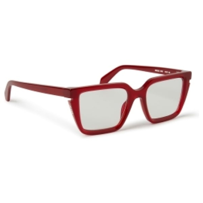 OFF-WHITE Style 52 Eyeglasses Burgundy/Clear Lens (OERJ052S24PLA0012800-FR)