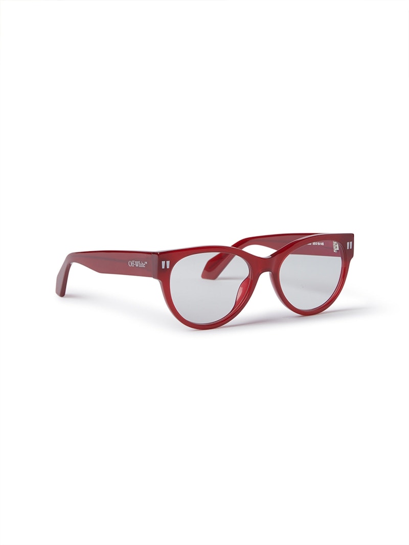 OFF-WHITE Style 57 Eyeglasses Burgundy/Clear Lens (OERJ057S24PLA0012800-FR)
