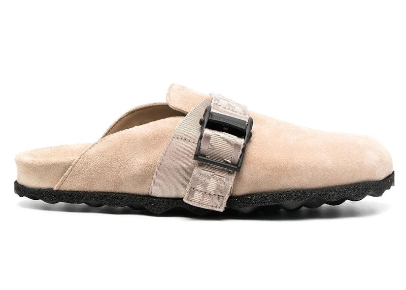 OFF-WHITE Suede Industrial Belt Sabot Sand (Women's)