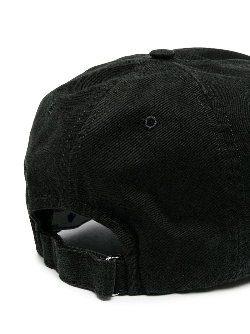 OFF-WHITE Swimming Man Embroidered Baseball Cap Black/White