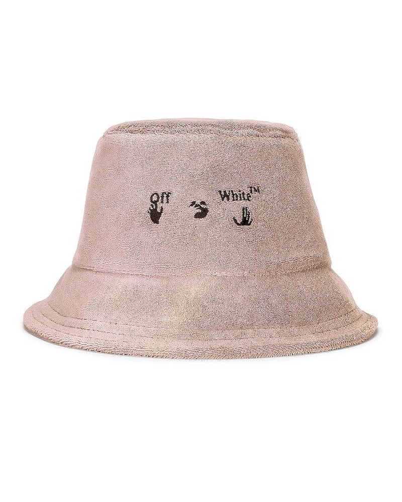OFF-WHITE Swimming Man Towel Bucket Hat Nude/Black