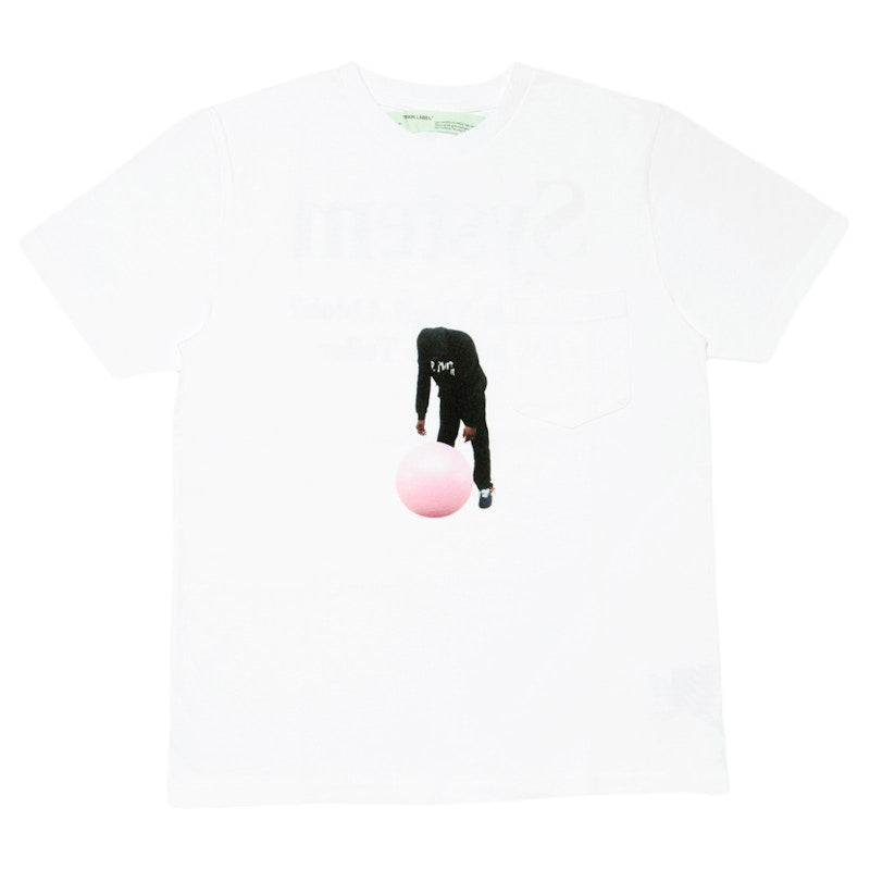 OFF-WHITE System Magazine What is Virgil T-shirt White/Multicolor