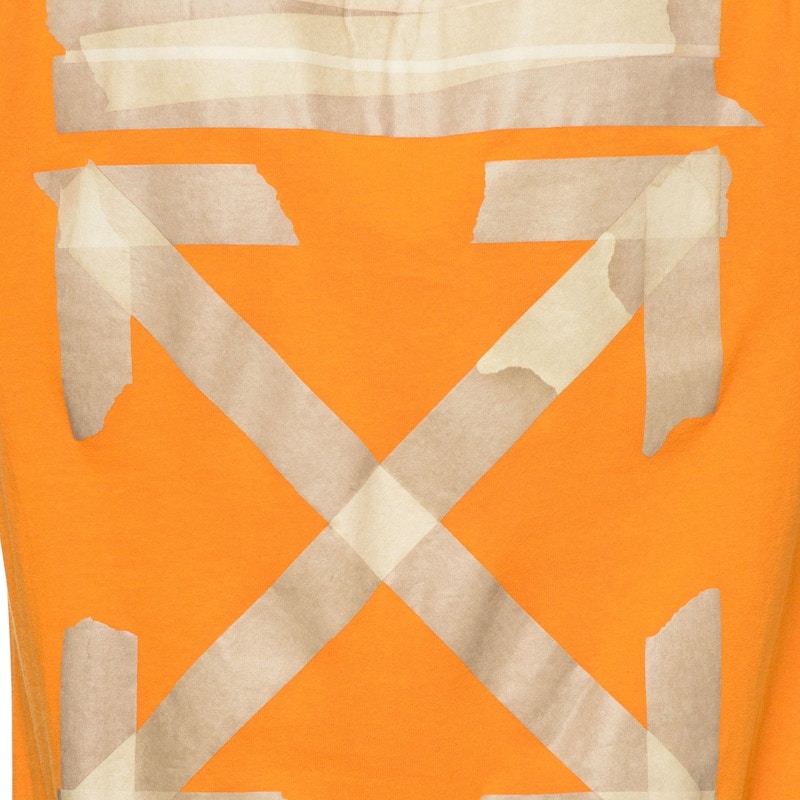 OFF-WHITE Tape Diag Arrows Sweatshirt Orange/Beige