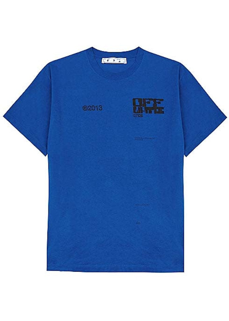 OFF-WHITE Tech Marker Over Crewneck Blue