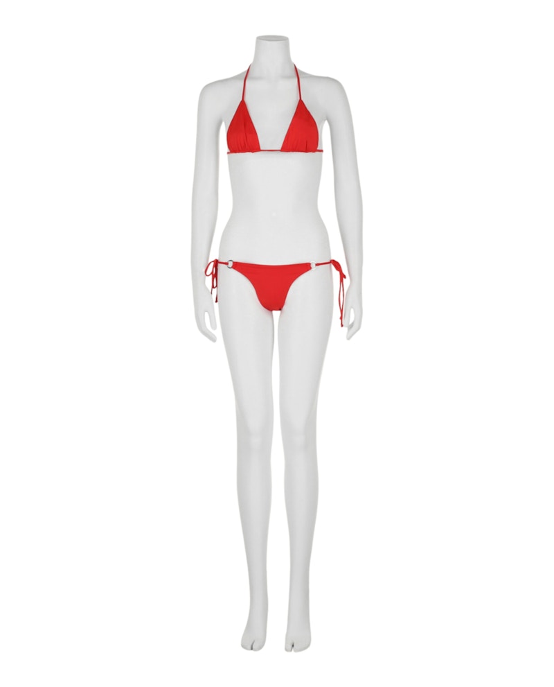OFF-WHITE Tie Bikini Set Orange