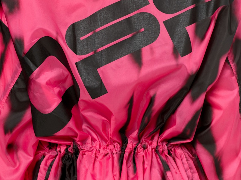 OFF-WHITE Tie Dye Track Coat Fuchsia