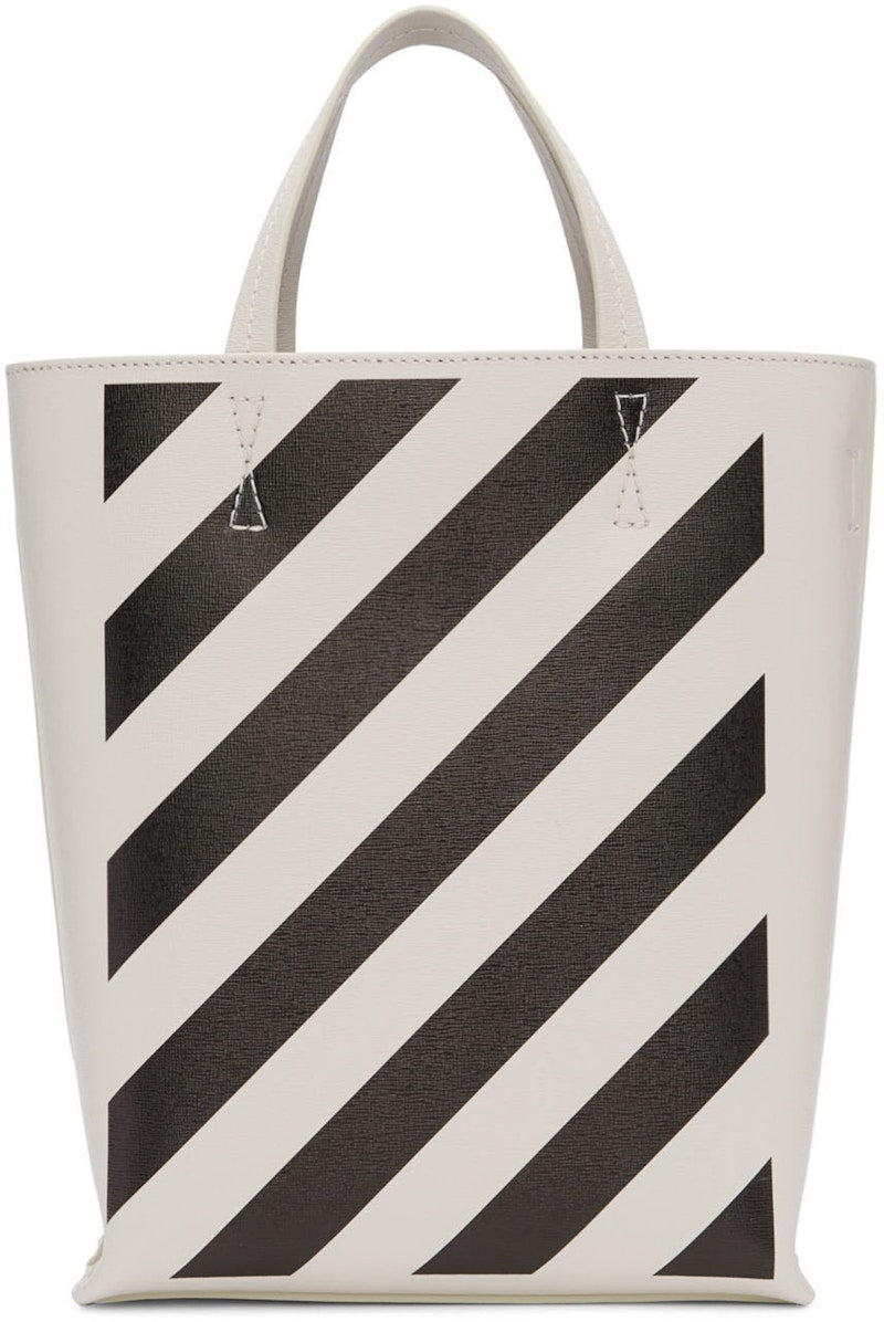 OFF-WHITE Tote Diag Off White Black