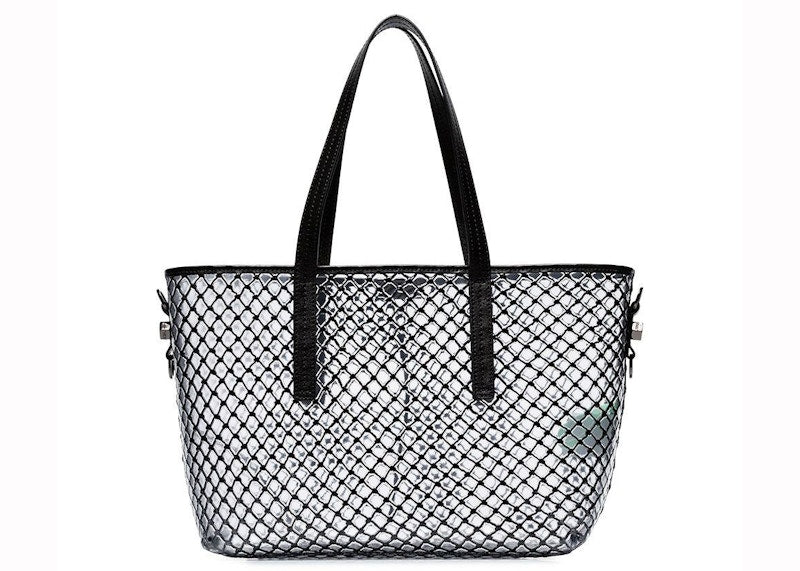 OFF-WHITE Tote Transparent Mesh Black