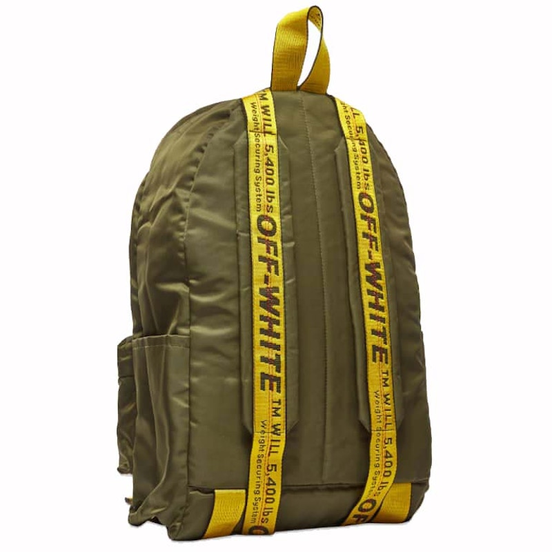 OFF-WHITE Travel Arrow Rucksack Backpack Green