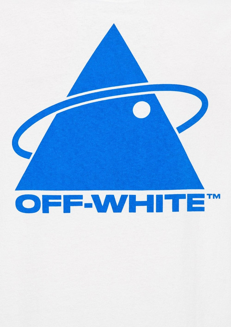 OFF-WHITE Triangle Planet Long Sleeve T-shirt White/Blue