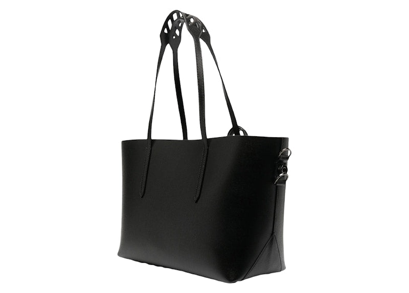 OFF-WHITE Virgil Abloh Diagonal Stripes Binder Shoulder Bag Black