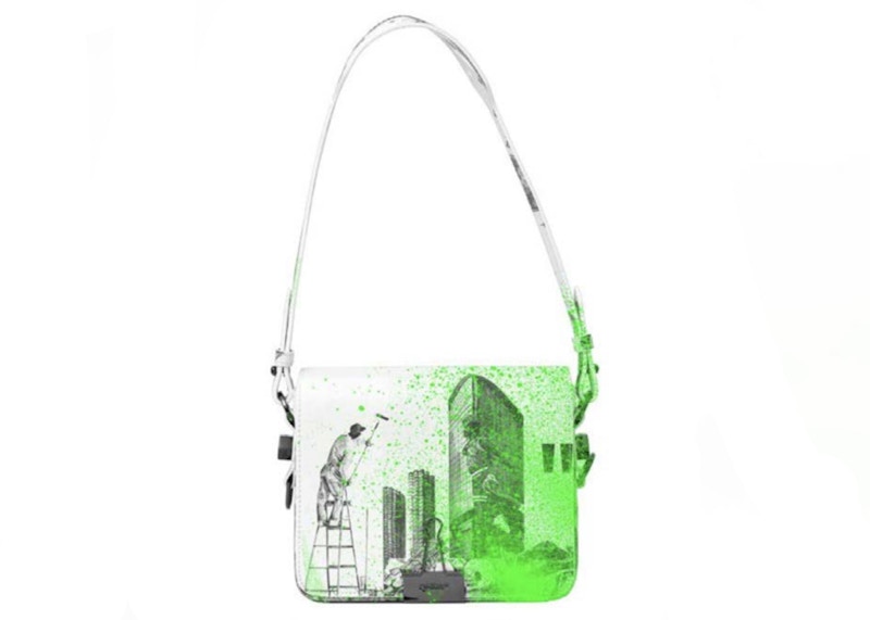OFF-WHITE Virgil Abloh ICA Flap Bag 01 White/Green