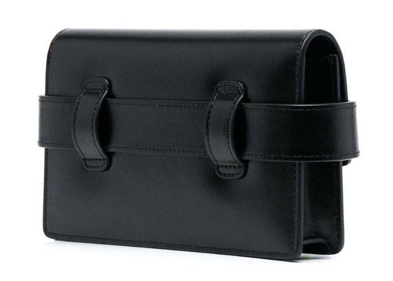 OFF-WHITE Virgil Abloh Jitney 0.8 Tonal Arrow Belt Bag Black