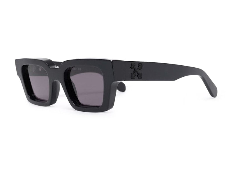 OFF-WHITE Virgil Rectangle Frame Sunglasses Black/Black/Grey (OERI022S22PLA0011007)