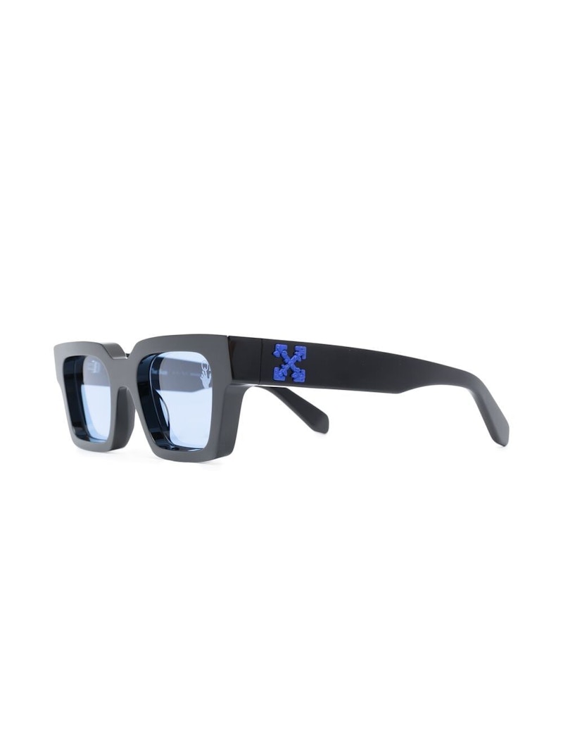 OFF-WHITE Virgil Square Frame Sunglasses Black/Blue (OMRI012R21PLA0011045)