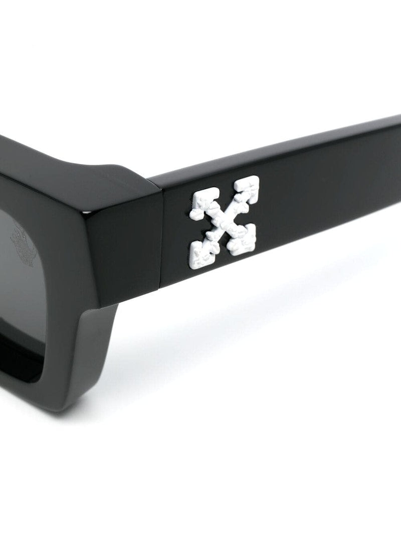 OFF-WHITE Virgil Square Frame Sunglasses Black/White/Grey (OMRI012R21PLA0011001)