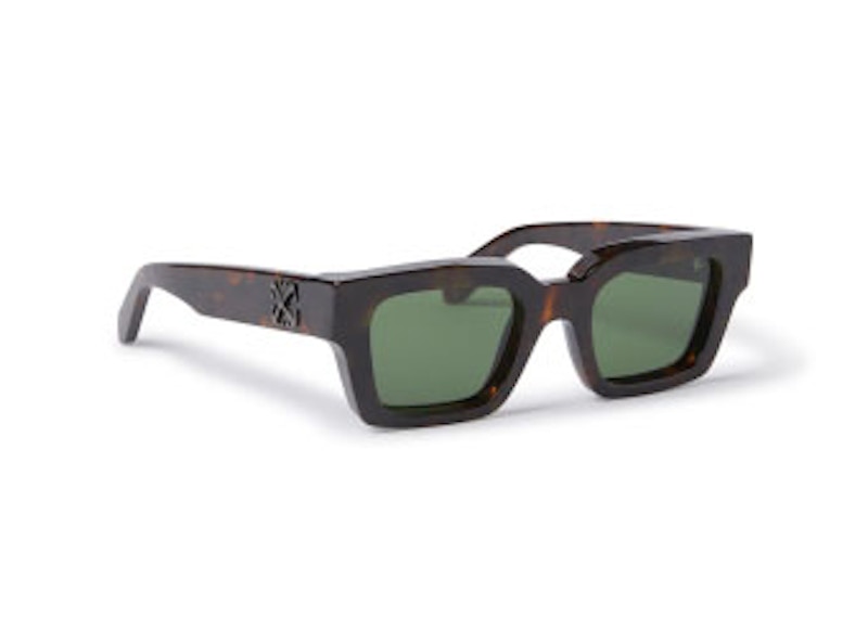 OFF-WHITE Virgil Square Sunglasses Havana/Green (OERI126S24PLA0016055-FR)
