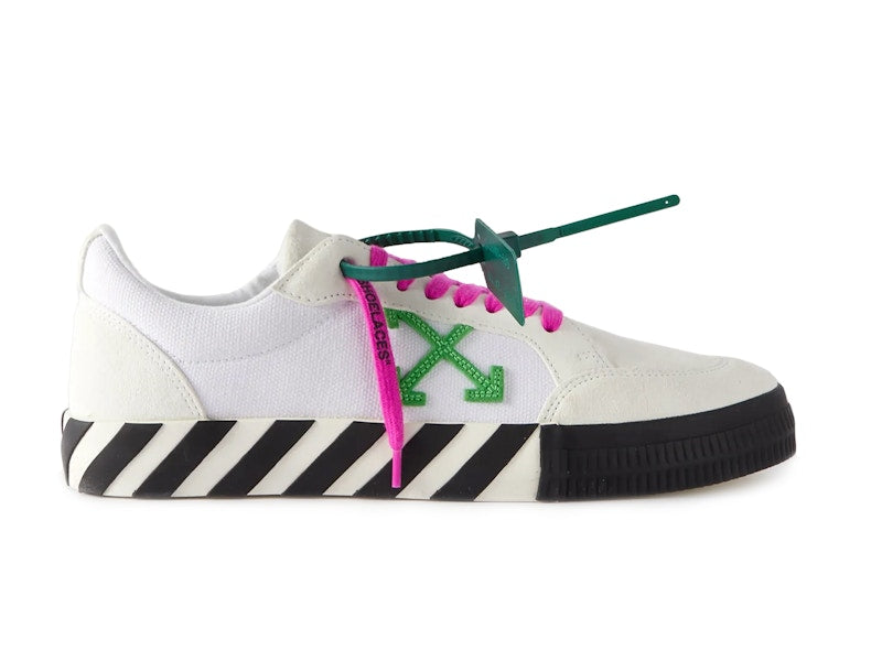 OFF-WHITE Vulc Low White Green Fucshia